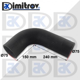 Маркуч коляно Ø 75 - 150 х 240 mm